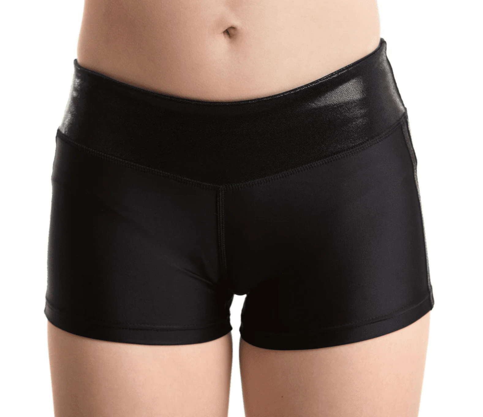 Lycra / Mystique  4 Stripe Shorts - BLACK - Image 3