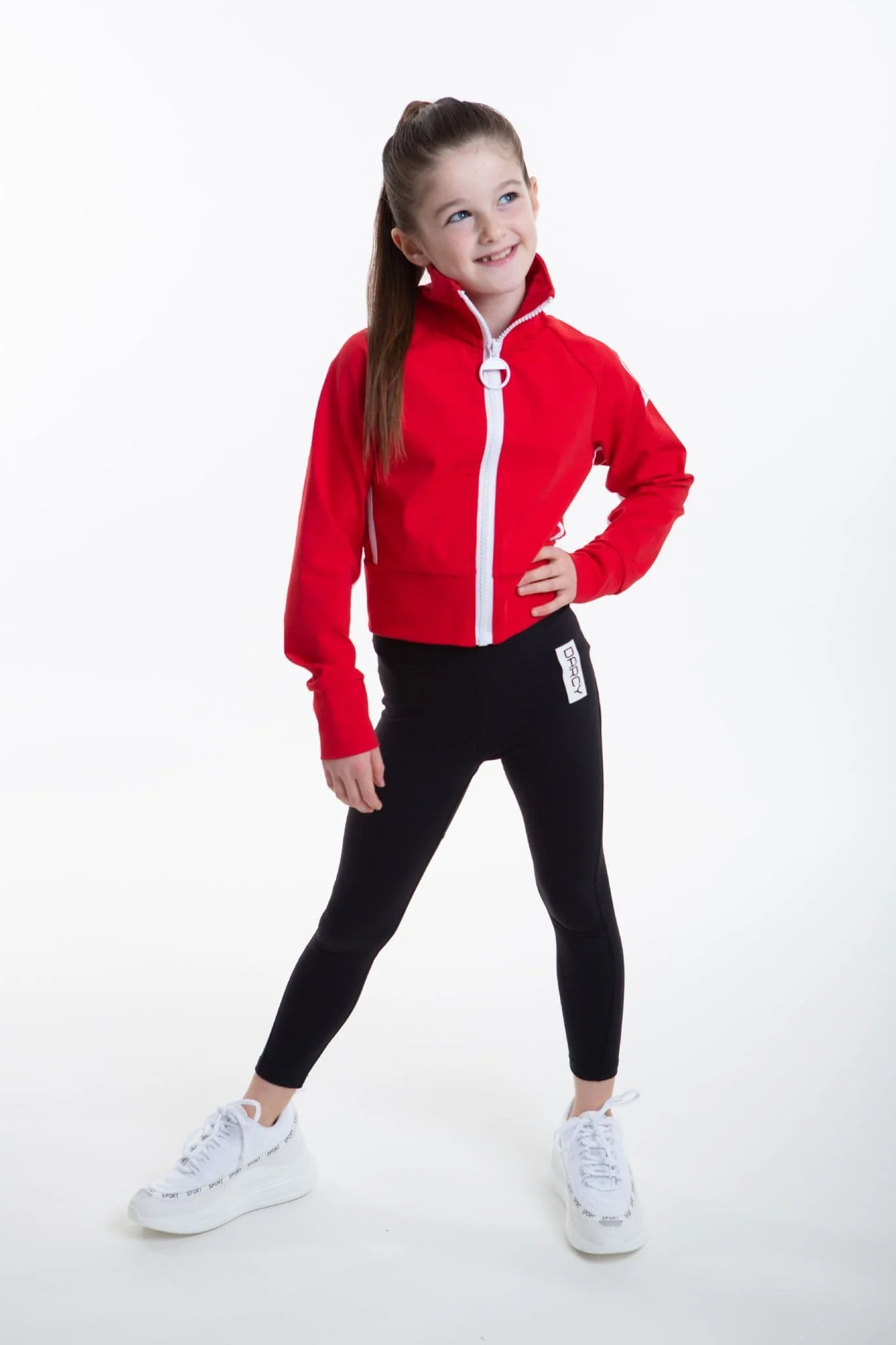 Lycra Tracksuit Jacket - RACING RED - Image 4