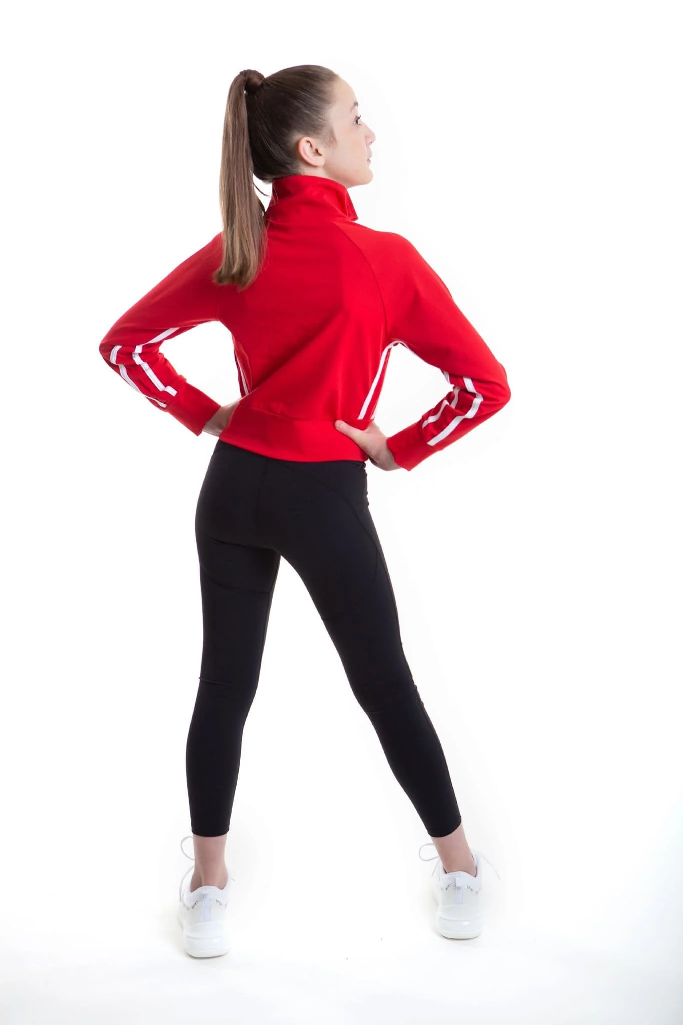 Lycra Tracksuit Jacket - RACING RED - Image 7