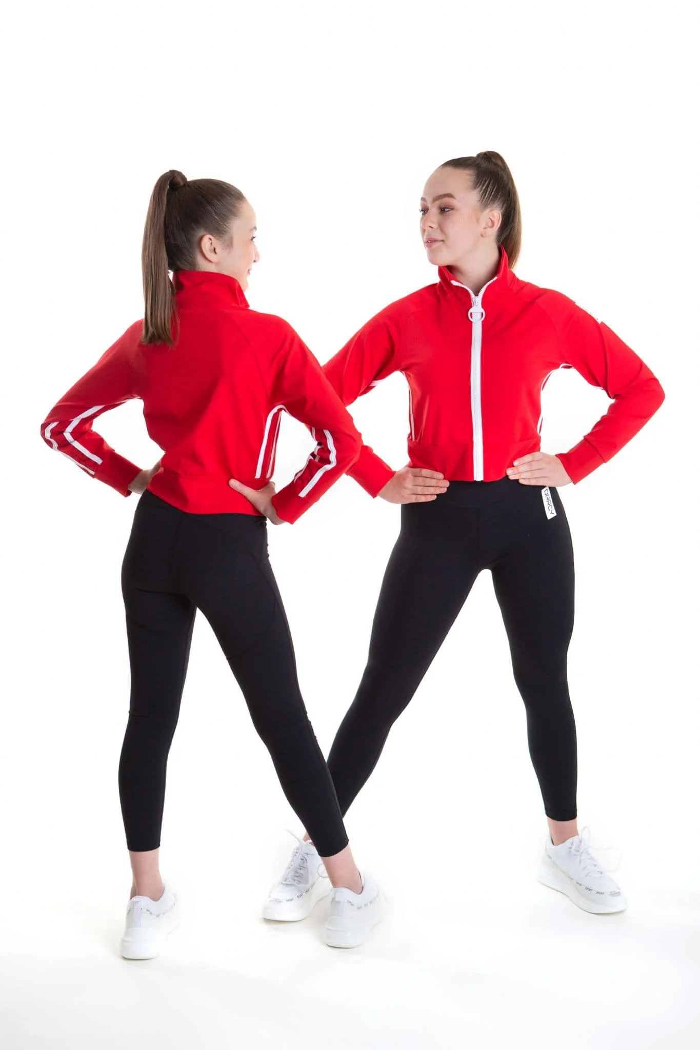 Lycra Tracksuit Jacket - RACING RED - Image 9