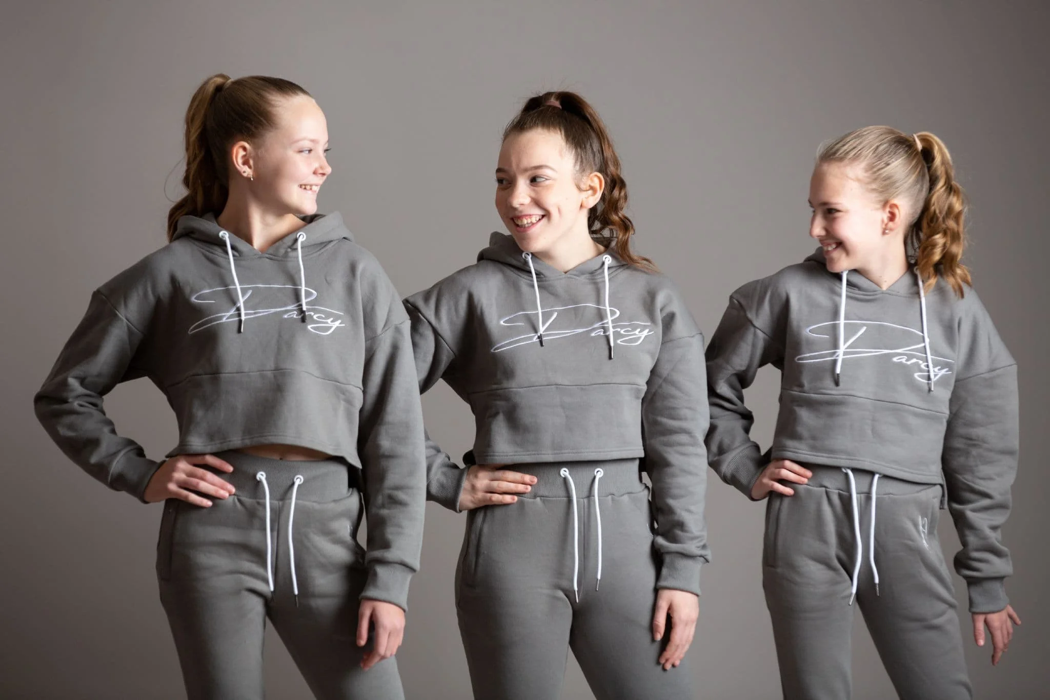 Misty Grey Script Jogger Set - Image 10