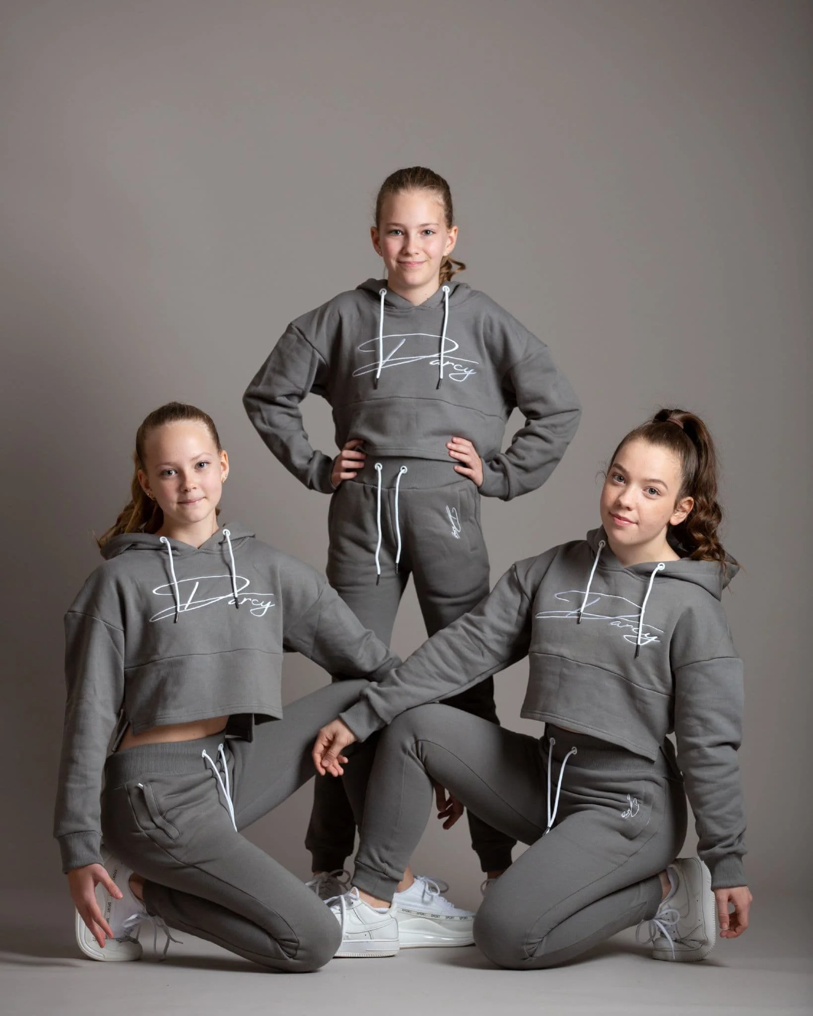 Misty Grey Script Jogger Set - Image 6