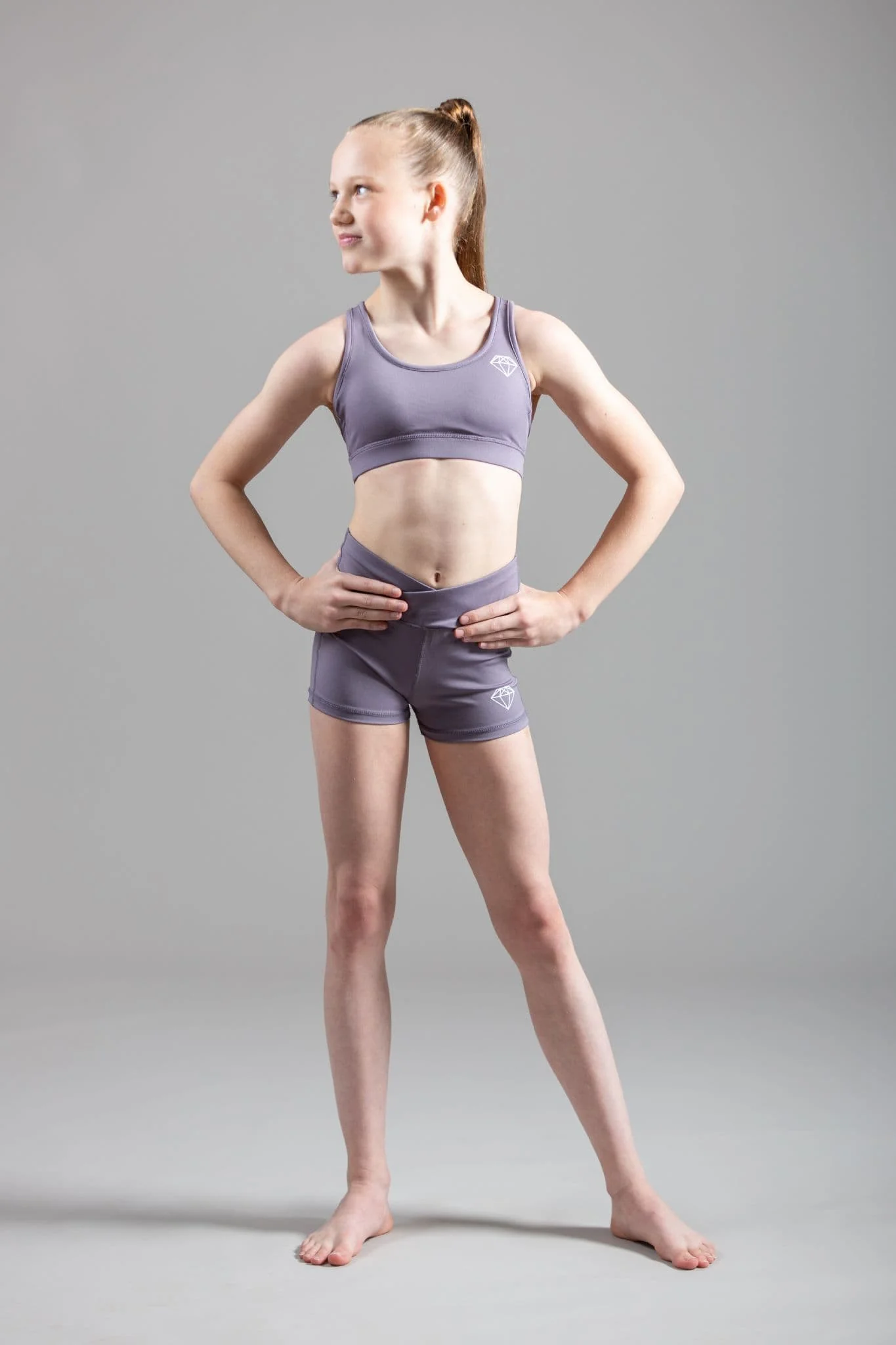 Soft Lilac Sports Crop Top - Image 11