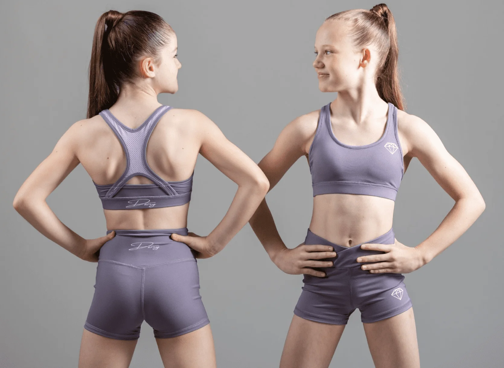 Soft Lilac Sports Crop Top - Image 3