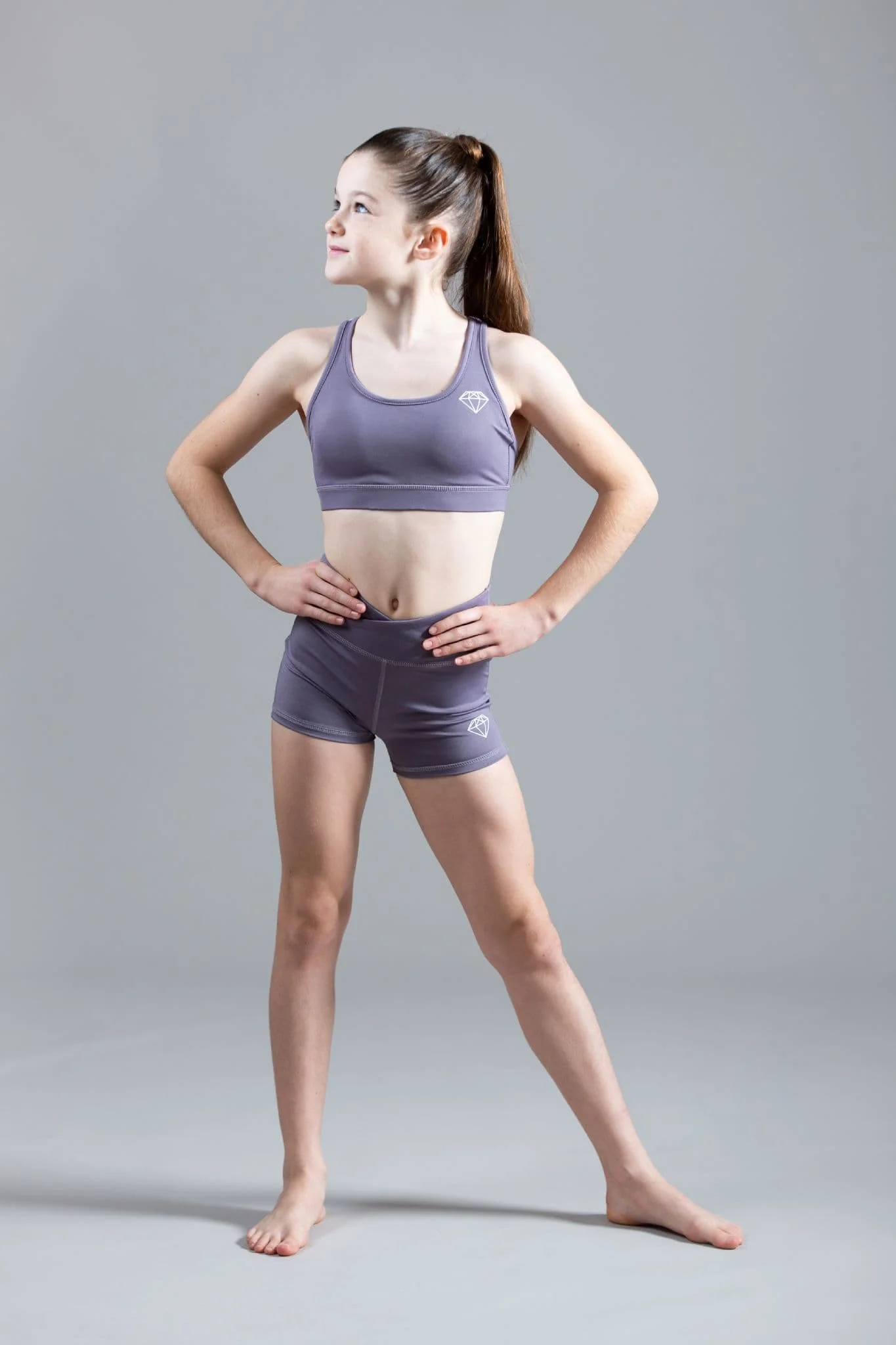 Soft Lilac Sports Shorts - Image 3